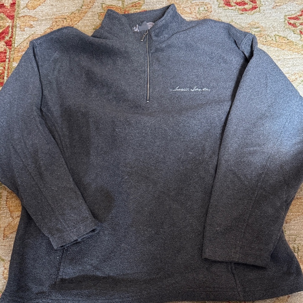 Austin Healey  Moss Brothers  Men's Charcoal Zip-Up Sweater